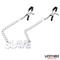 Nipple clamps with Slave word pendant
