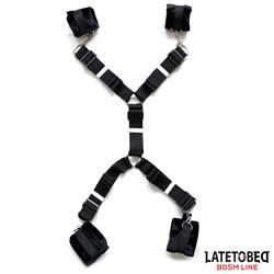 Bed Restraint Set with Adjustbable and Desmontable Cuffs