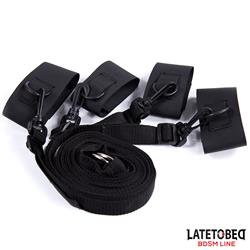 Nylon Velcro Bed Bondage Restraints(plastic hook)