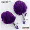 Faux Fur Ball Nipple Clamps