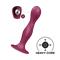 Double Ball-R Weighted Dildo Red
