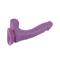 8 Dual Density Cock Dildo Purple