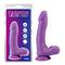 8 Dual Density Cock Dildo Purple