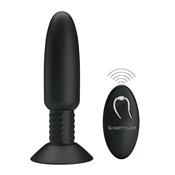 Remote-Controlled Anal Plug with Vibration and Rotation - USB