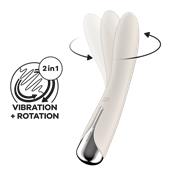 Spinning Vibe 1 Vibrador y Rotador Beige