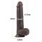 9 Sliding-Skin Dildo-Black