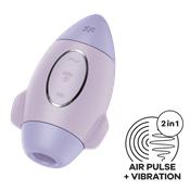 Mission Control Clit Sucker and Vibrator Violet