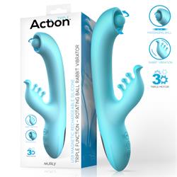 Murly Rotating Ball Rabbit Vibrator USB Silicone