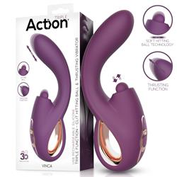 Vinca Clit Hitting Ball & Thrusting Vibrator