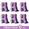 Pack 6 Color Changing Silicone Dildo S Purple to k