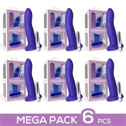 Pack 6 Vibrating Color Changing Dildo M Blue to Pe