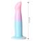 Gradient Colour Dildo Silicone with Bullet Vibrato