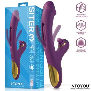 Siter Hitting Ball Vibrator & Flipping Tongu