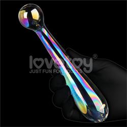 Twilight Gleam Glass Dildo Alluring Arc