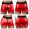 Chic Strap-On Shorts 28-31 inch Waist Red