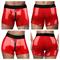 Chic Strap-On Shorts 32-35 inch Waist Red