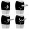 Chic Strap-On Shorts 36-39 inch Waist Black