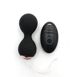 Vibrating Kegel Balls Remote Control Cannes Black