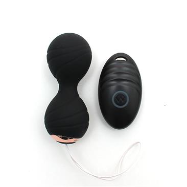 Vibrating Kegel Balls Remote Control Cannes Black