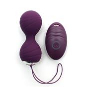 Vibrating Kegel Balls with Remote Control Cannes Purple