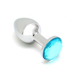 Metal Buttplug Sofia Blue