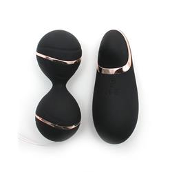 Vibrating Lay-on Kegelball set Ibiza Black