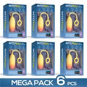 Pack of 6 un. Vibrating Egg with APP Yellow/Orange