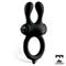 Earzy Remote Vibrating Cockring USB Black Silicone