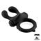 Earzy Remote Vibrating Cockring USB Black Silicone