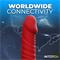 Ascen Thrusting & Waving Vibrator with App Red USB