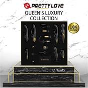 Luxury Set Queens Luxury Collection with 12 Toys Black and 18k Gold