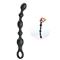 Fully Silicone Anal Beads 10 func. vibration black