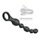 Fully Silicone Anal Beads 10 func. vibration black