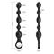 Fully Silicone Anal Beads 10 func. vibration black