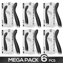 Pack 5+1 Staby Shaped Vibrator Rechargeable Black