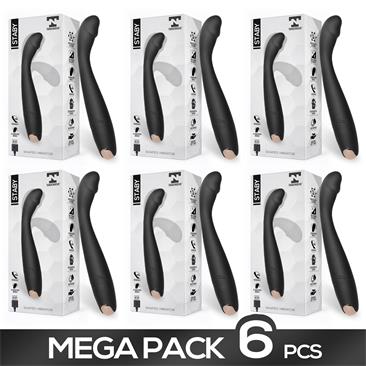 Pack 5+1 Staby Shaped Vibrator Rechargeable Black