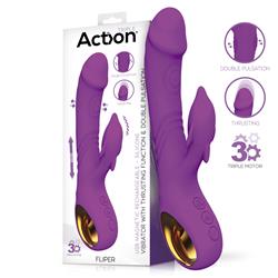 Fliper Vibrator with Thrusting & Double Pulsation