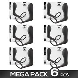 Pack 5+1 Ansel Plug Anal Vibracion y Anillo