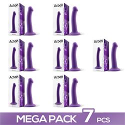 Pack of 7 Bouncy Dildo Liquid Silicone Flexible 6.5"-16.5 cm