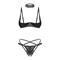 Donarella 3-pcs Crotchless Set Black XS/S