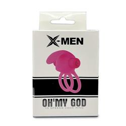 Oh My God Double Cockring Silicone Pink