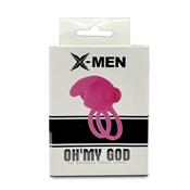 Double Penis Ring 10 Functions Silicone Pink