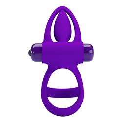 Vibrating Cock Ring Silicone Clave 80