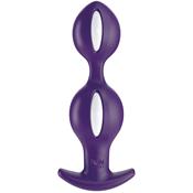 B Balls Duo Plug Anal con Peso White/Dark Violet