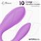 Vibrating Couple Toy with App USB Silicone Lavendr