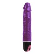 Glitter Vibrating Dildo Purple