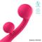Rollie Double Ball Vibrator USB Silicone Pink Cl50