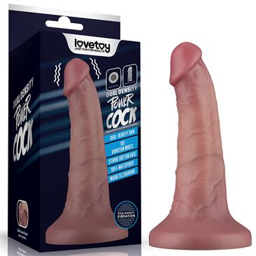 6" Vibrating Dual Density Power Cock Clave 12-48