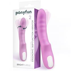 Brightpurple Ergonomic 360º Function Vibrator USB