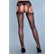 Rare Sight Suspender Pantyhose - Black